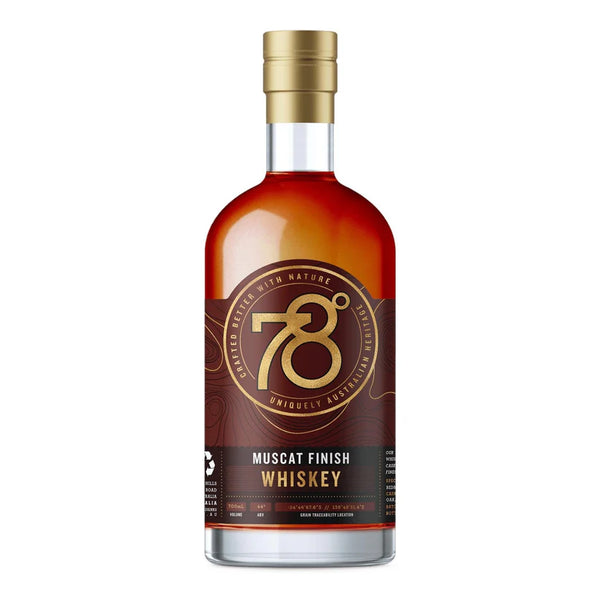 78 Degrees Muscat Finish Australian Whisky 700ml
