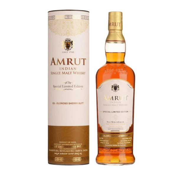Amrut Single Cask #3897 Australian Exclusive Ex-Oloroso Sherry Butt 7 Year Old Single Malt Indian Whisky 700ml