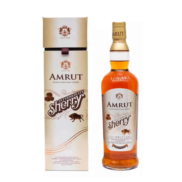 Amrut Intermediate Sherry Matured Cask Strength Single Malt Indian Whisky 700ml