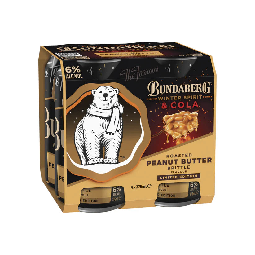Bundaberg Winter Series Peanut Butter Brittle & Cola 6% Cans 375ml