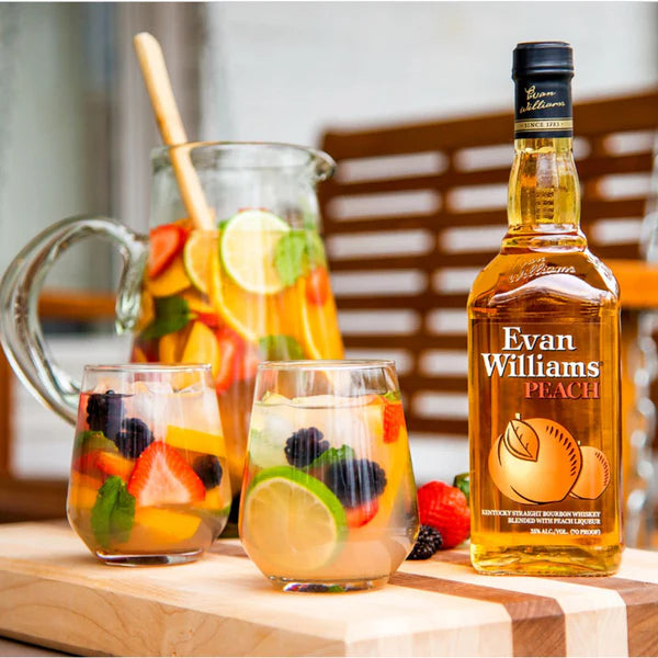 Evan Williams Peach Kentucky Straight Bourbon Whiskey 750ml