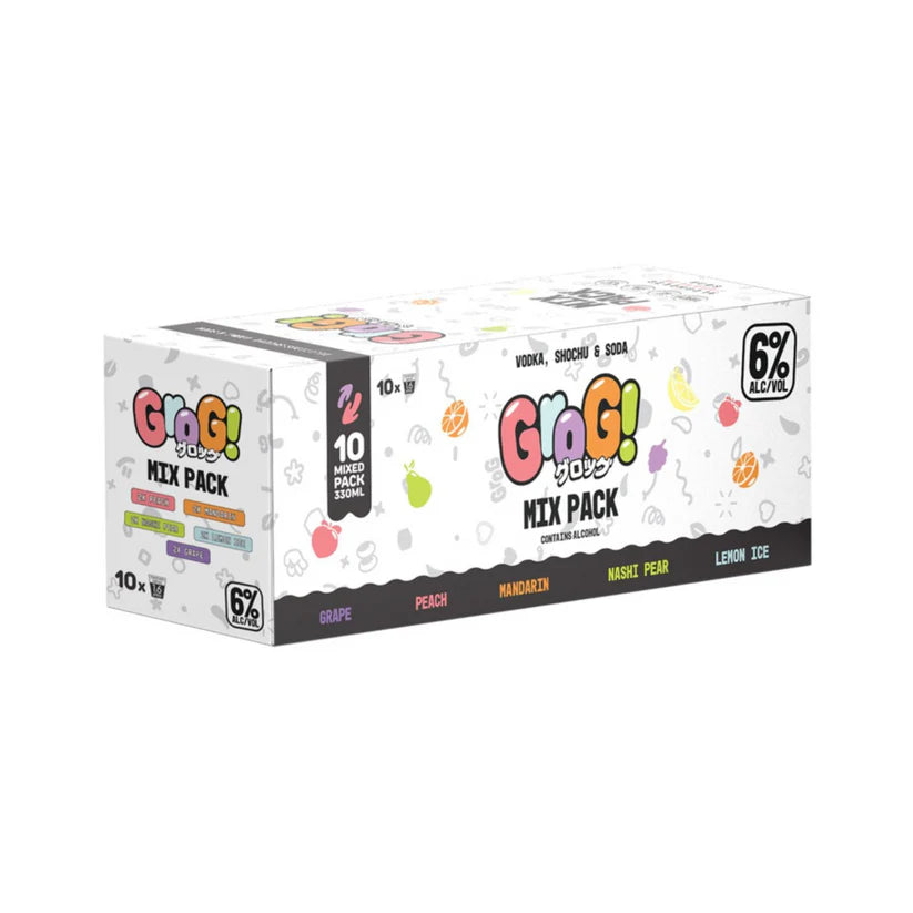 Grog Mixed 10 Pack Cans 330ml
