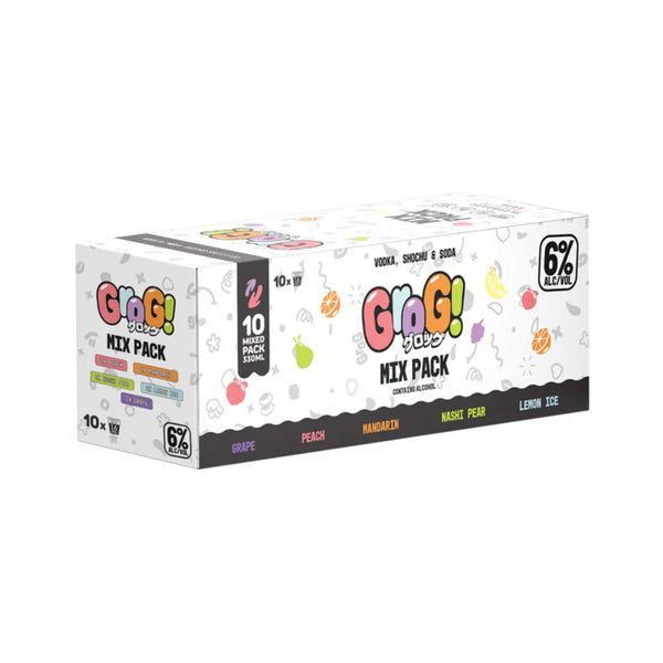 Grog Mixed 10 Pack Cans 330ml