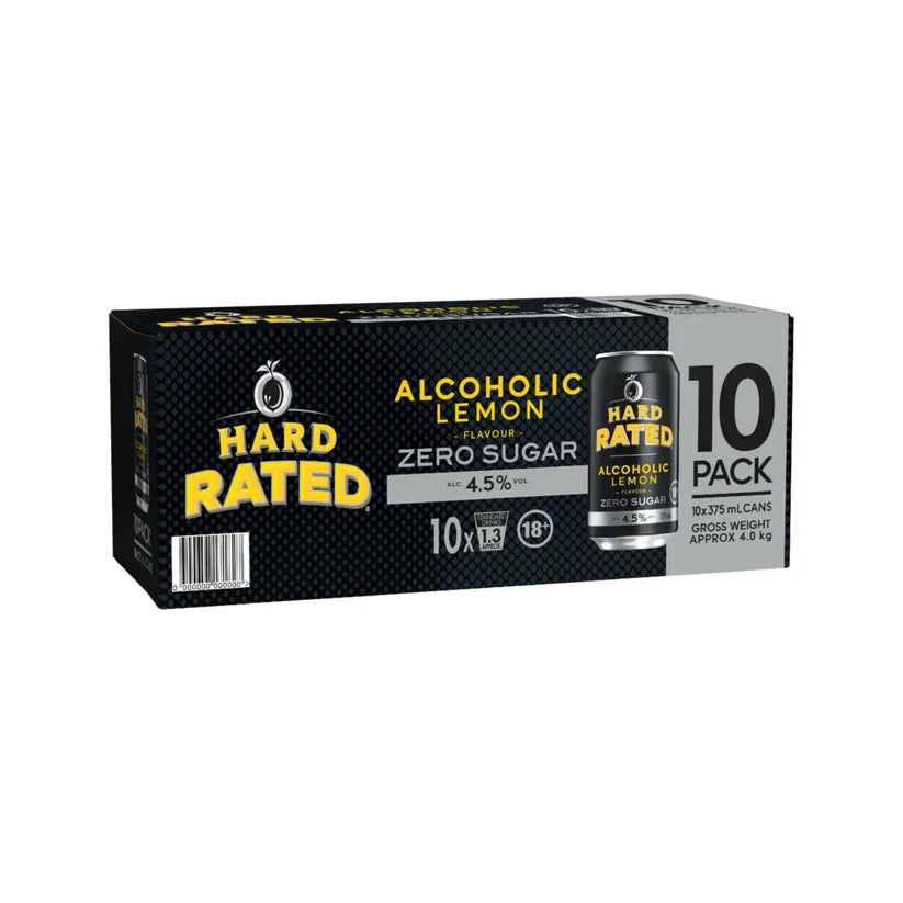 Hard Rated No Sugar 10 Pack Can 375mL
