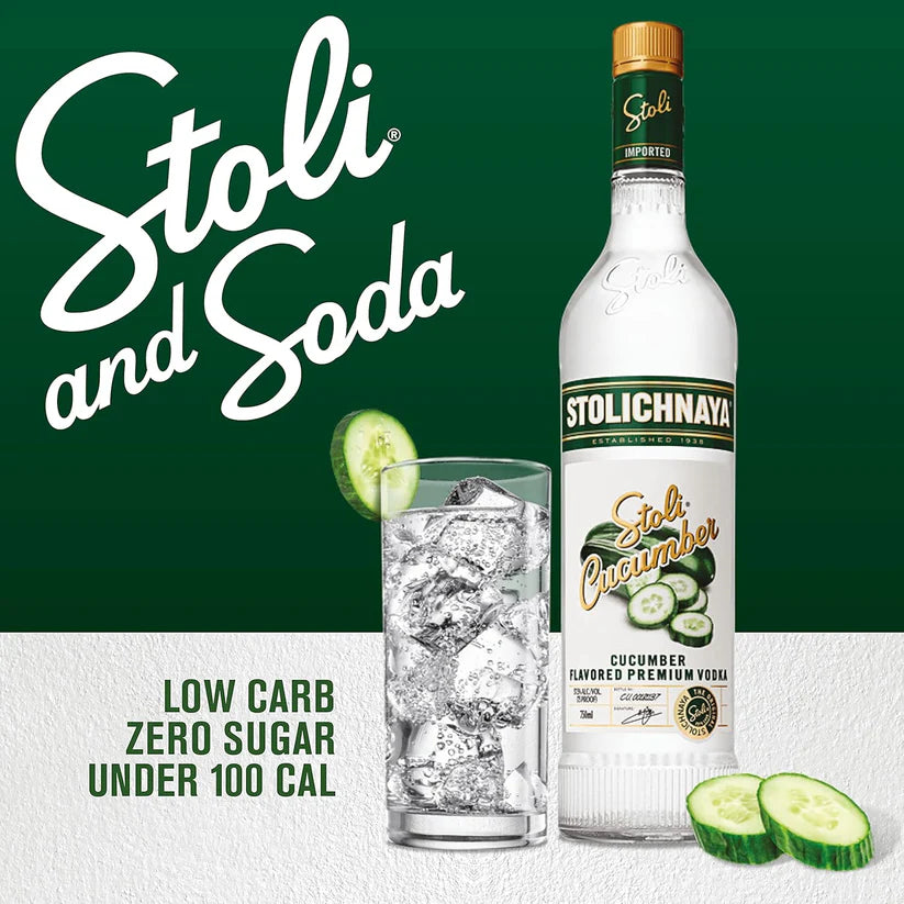 Stolichnaya Cucumber Vodka 1Lt
