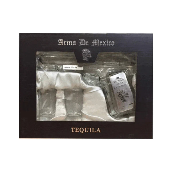 Arma De Mexico Tequila Pistol Silver