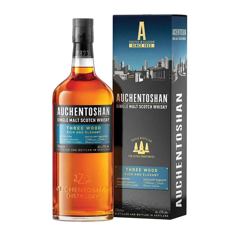 Auchentoshan Three Wood Single Malt Scotch Whisky 700ml