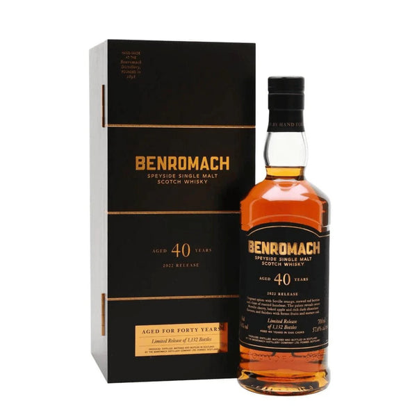 Benromach 40 Year Old Cask Strength Single Malt Scotch Whisky 700ml - 2022 Release