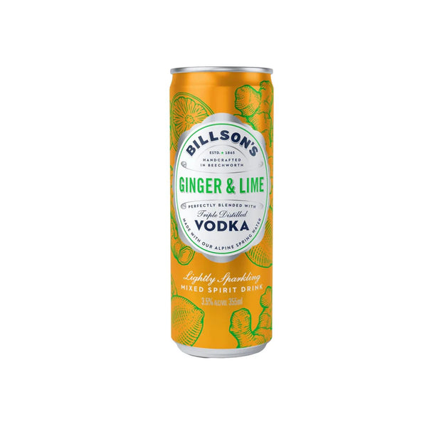 Billson's Vodka With Ginger and Lime 355ml