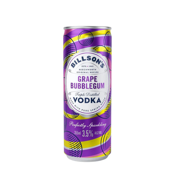 Billson's Vodka With Grape Bubblegum 355ml