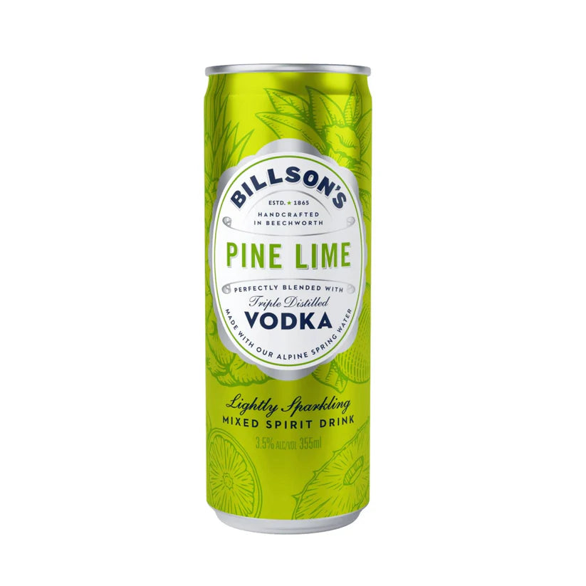 Billson's Vodka With Pine Lime 355ml