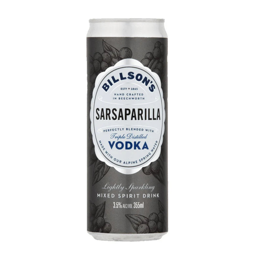 Billson's Vodka With Sarsaparilla 355ml
