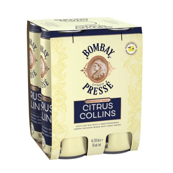 Bombay Sapphire Citrus Collins Cans 250mL