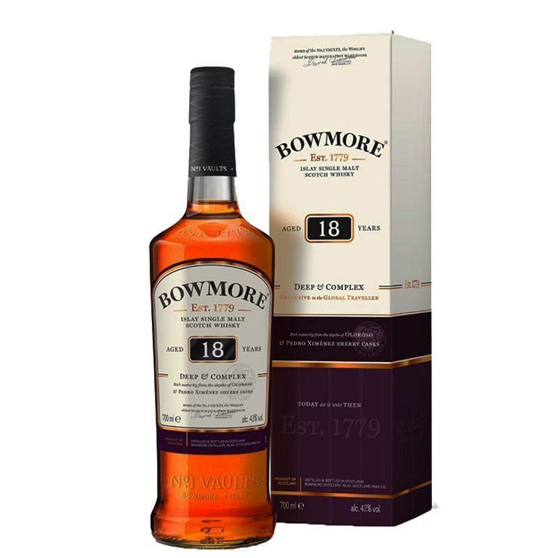 Bowmore 18 Year Old Single Malt Scotch Whisky 700mL