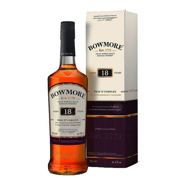 Bowmore 18 Year Old Single Malt Scotch Whisky 700mL