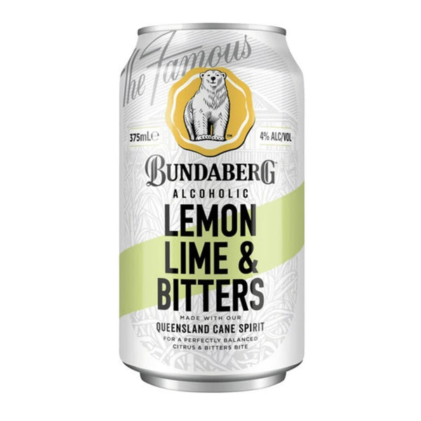 Bundaberg Alcoholic Lemon Lime Bitters Can 375ml