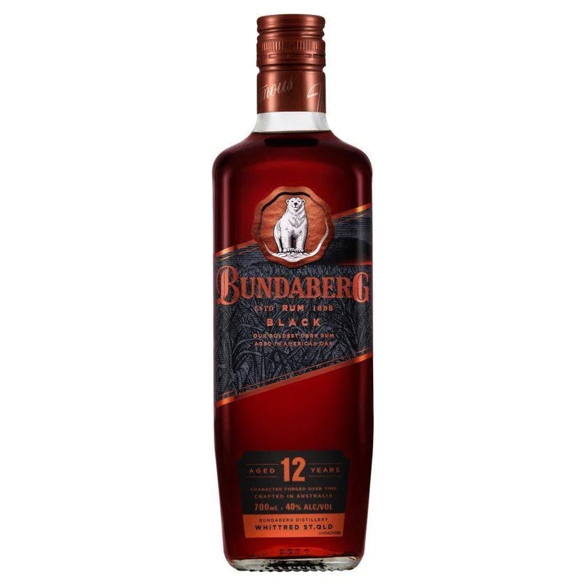 Bundaberg Black 12 Year Old Rum 700mL