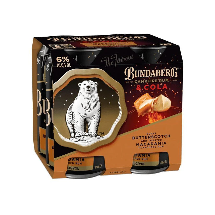 Bundaberg Campfire Rum and Cola Cans Limited Edition 375ml