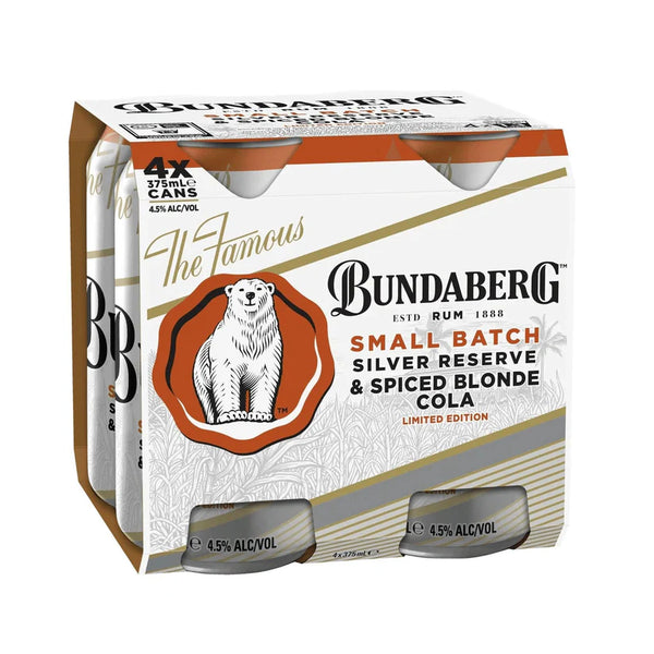 Bundaberg Small Batch Silver Reserve & Spiced Blonde Cola 375ml