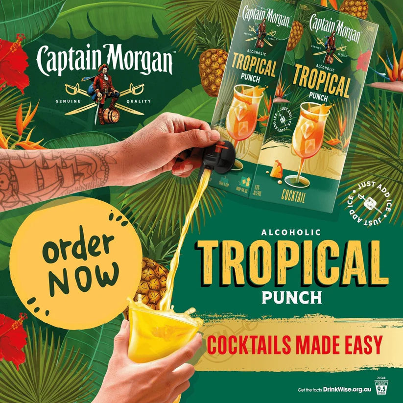 Captain Morgan Tropical Punch Cocktail 2L