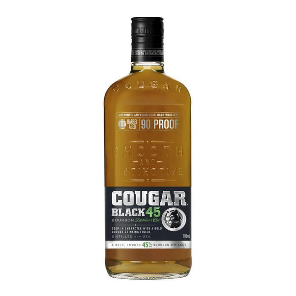Cougar Black 45 Aged Bourbon Whiskey 700ml