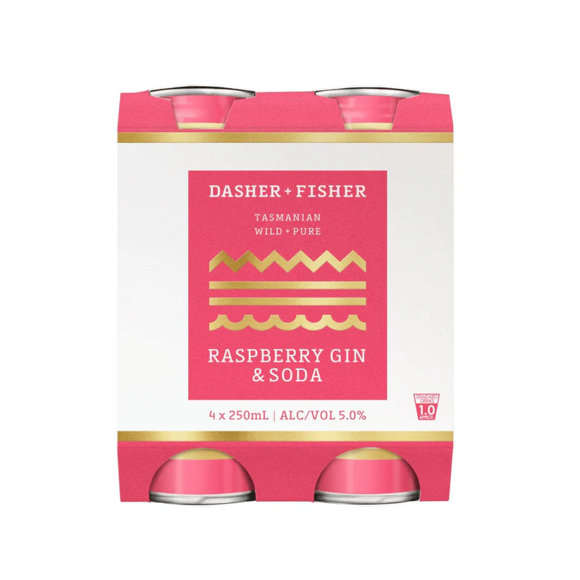 Dasher & Fisher Raspberry Gin & Soda 250ml