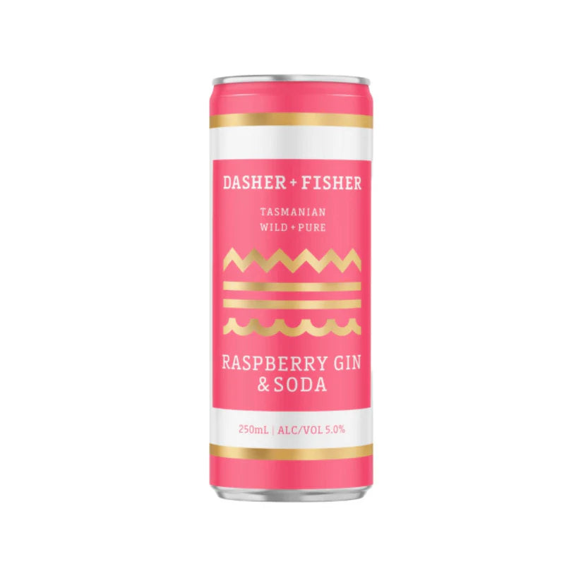 Dasher & Fisher Raspberry Gin & Soda 250ml