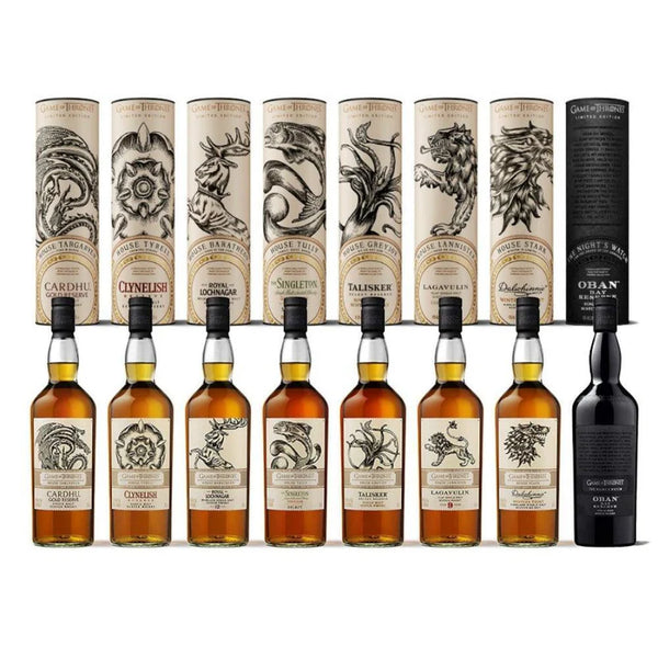 Game Of Thrones 12 Bottles Collection Single Malt Whisky