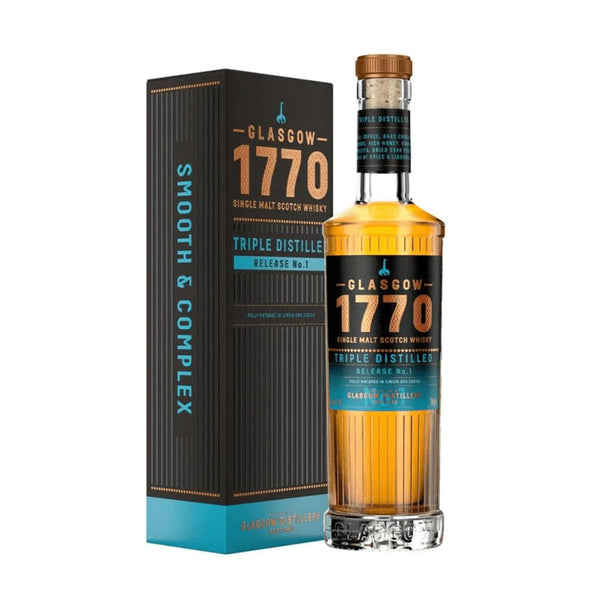 Glasgow 1770 Triple Distilled Single Malt Scotch Whisky 500ml
