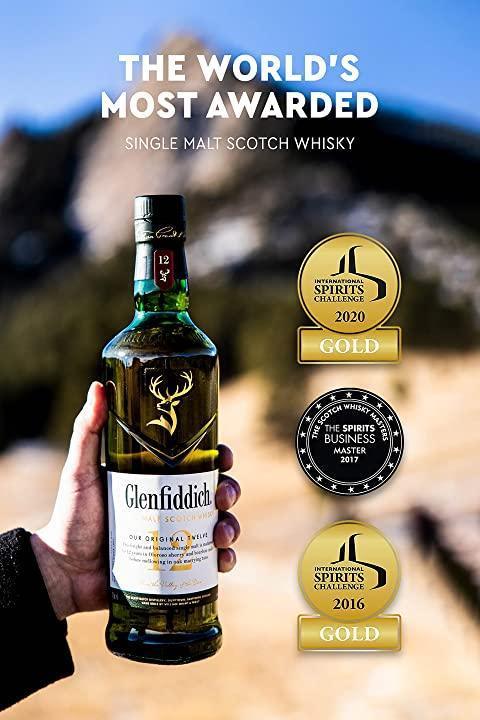 Glenfiddich 12 Year Old Single Malt Scotch Whisky 700mL