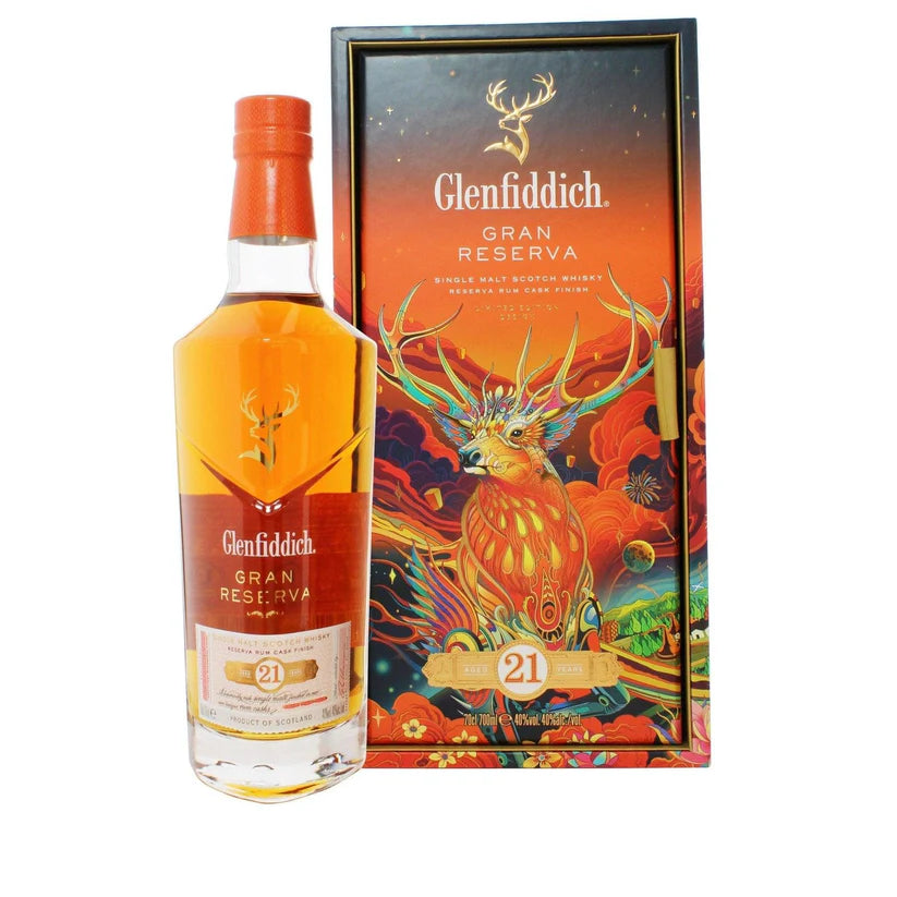 Glenfiddich 21 Year Old Single Malt Scotch Whisky LNY Limited Edition Design
