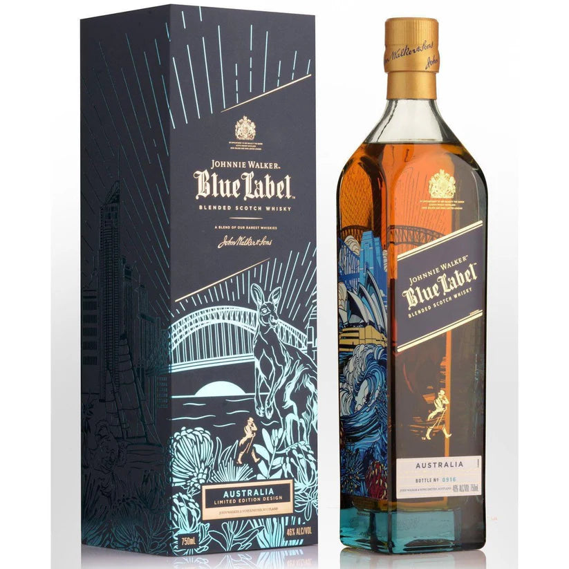 Johnnie Walker Blue Label Australia Limited Edition Blended Scotch Whisky 750mL
