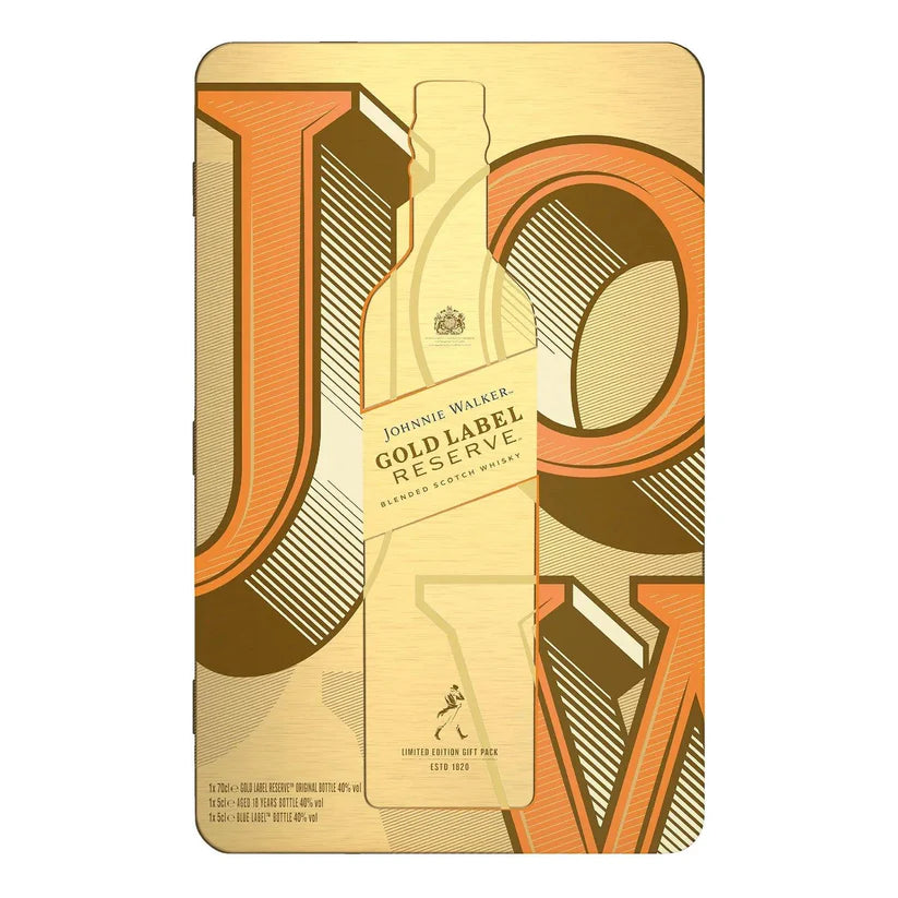 Johnnie Walker Gold Label Reserve Blended Scotch Whisky 700ml + Minis Gift Pack