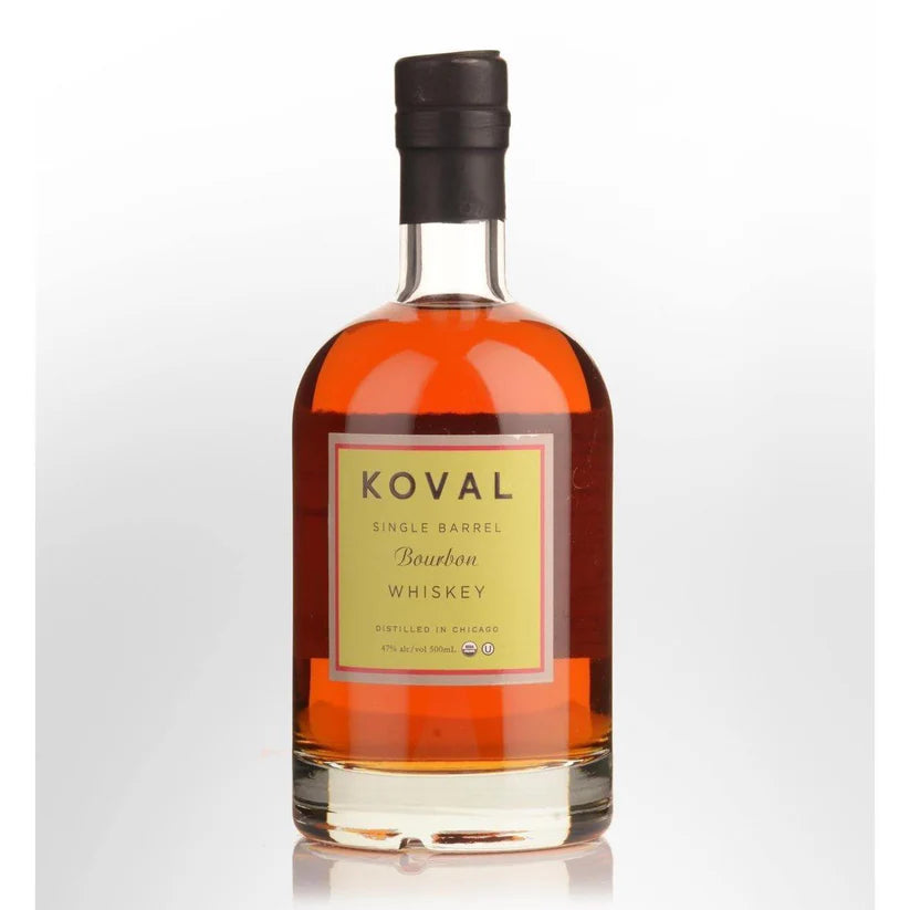 Koval Single Barrel Bourbon Whiskey 500mL