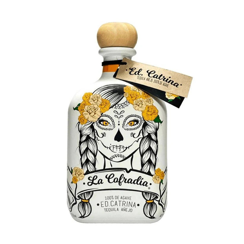 La Cofradia Catrina Anejo Tequila - Ceramic 750mL