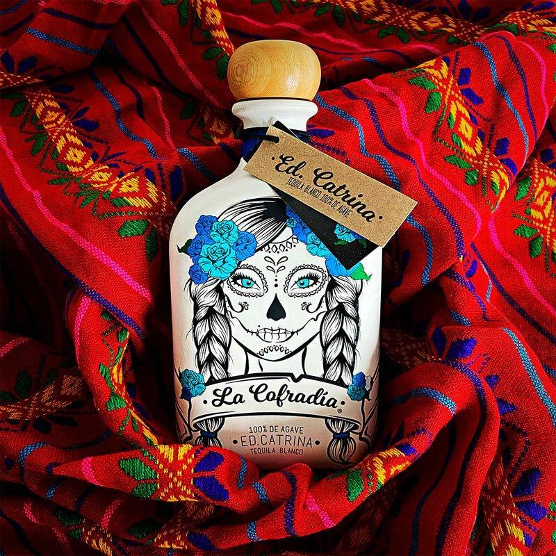 La Cofradia Catrina Blanco Tequila - Ceramic 750mL