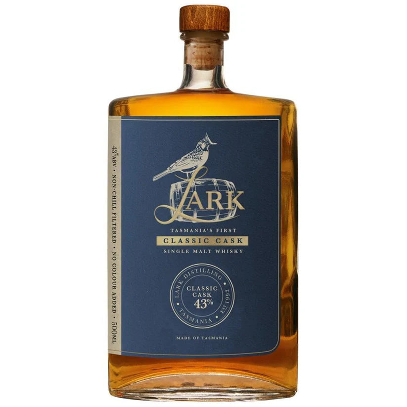 Lark Classic Cask Single Malt Australian Whisky 500mL