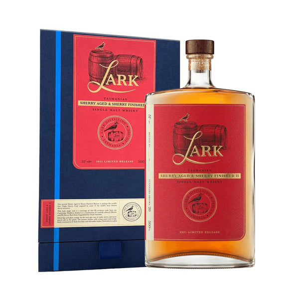 Lark Distillery Sherry Aged & Sherry Finished II Single Malt Australian Whisky 500ml