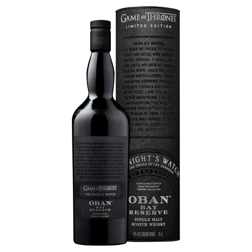Oban Bay Reserve Game of Thrones The Night's Watch Single Malt Whisky 700mL