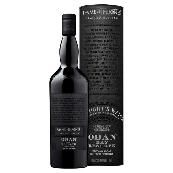Oban Bay Reserve Game of Thrones The Night's Watch Single Malt Whisky 700mL