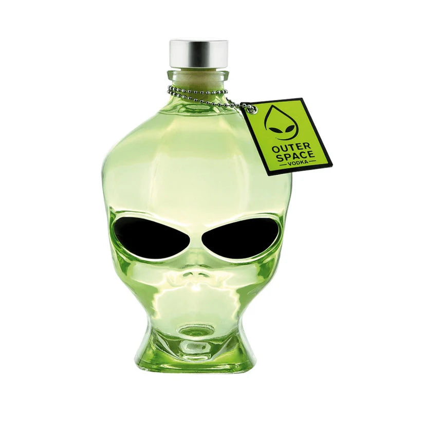 Outerspace Alien Head Chrome Edition Vodka 700ml