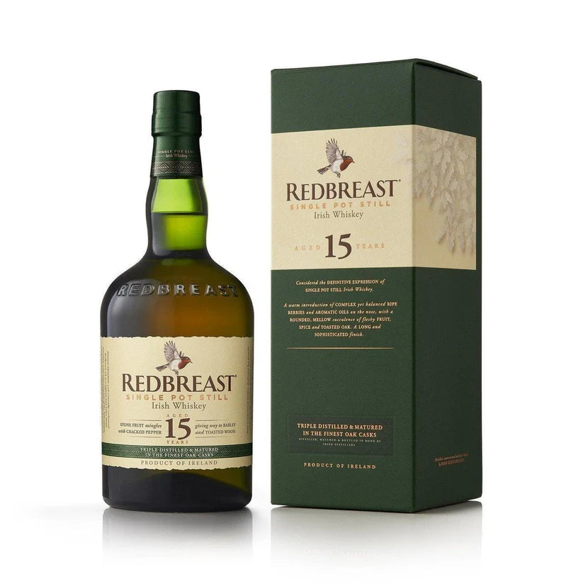 Redbreast 15 Year Old Single Pot Still Irish Whiskey (700ml)