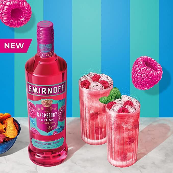 Smirnoff Raspberry Crush Flavoured Vodka 700mL