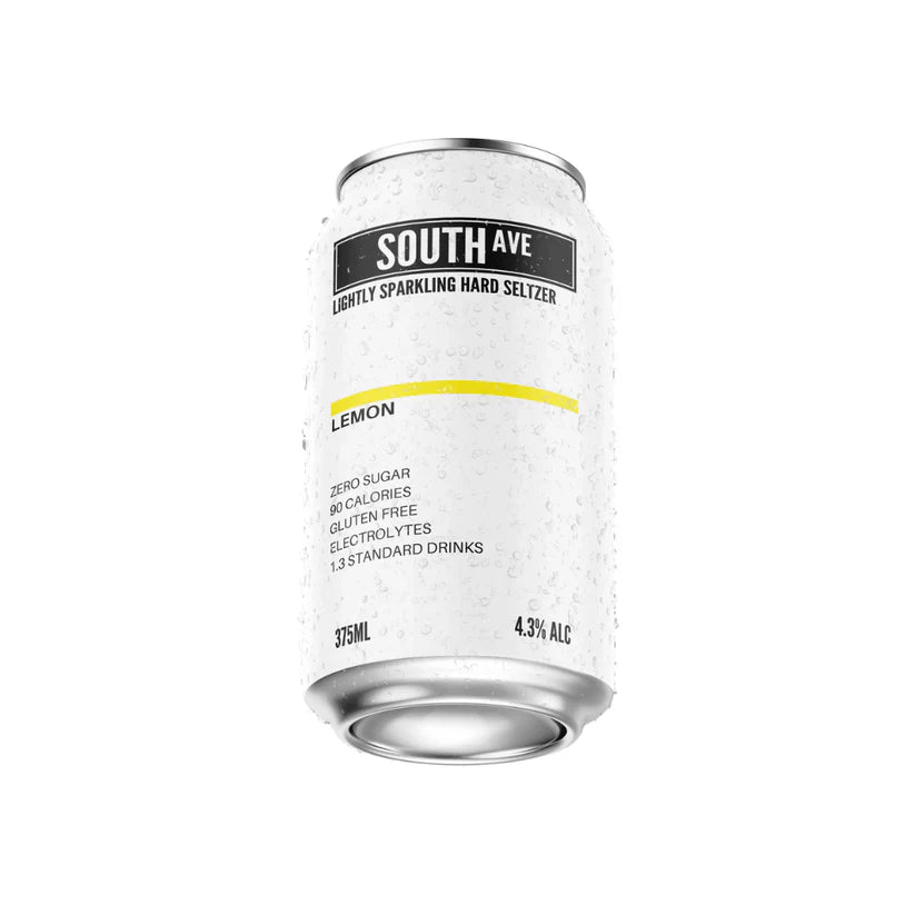 South Ave Seltzer Lemon Can 375mL