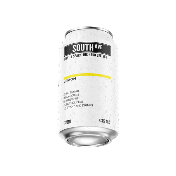 South Ave Seltzer Lemon Can 375mL