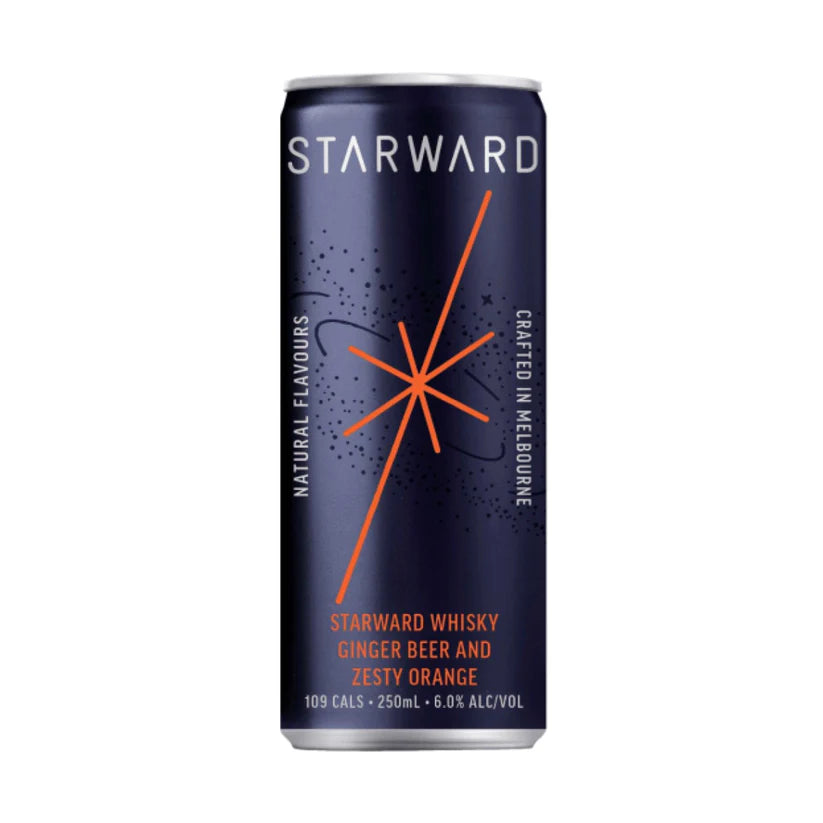 Starward Whisky, Ginger Beer And Zesty Orlnge 250ml
