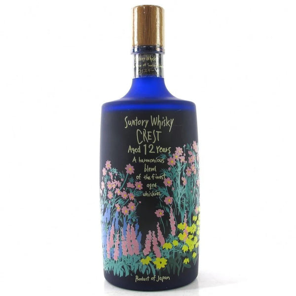 Suntory Crest Aged 12 Years Flower Print Bottle 600mL