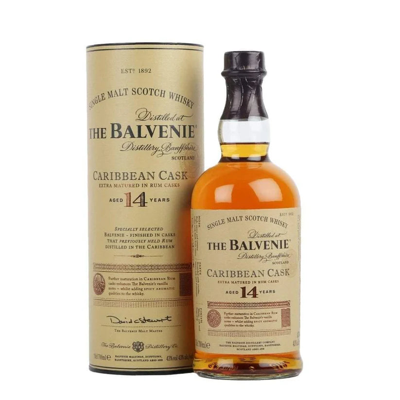 The Balvenie 14 Year Old Caribbean Cask Single Malt Scotch Whisky 700mL
