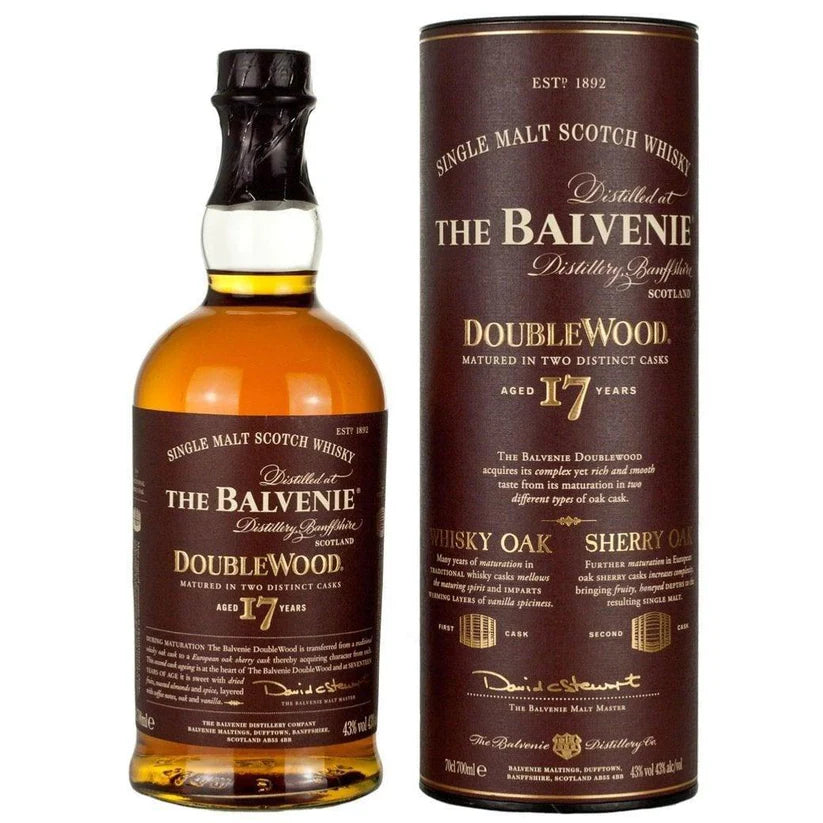 The Balvenie 17 Year Old Doublewood Single Malt Scotch 700ML