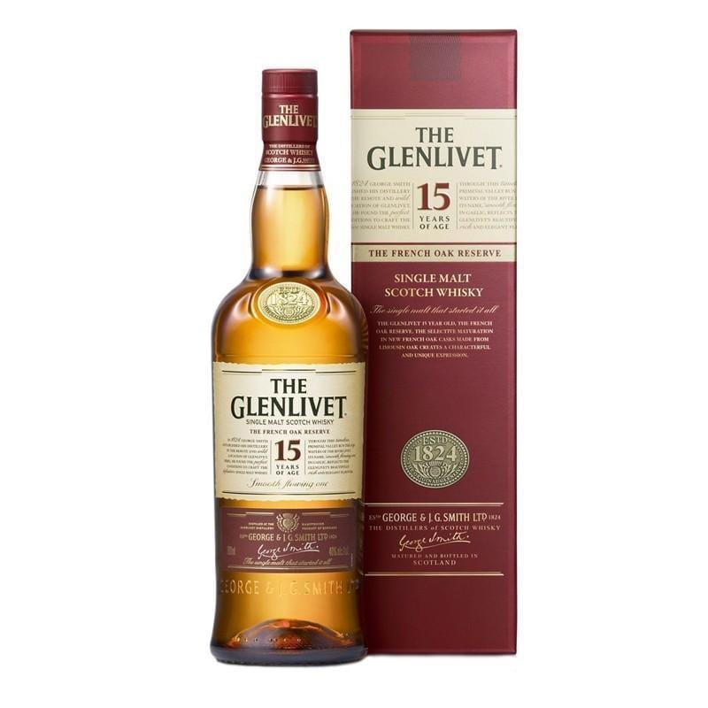 The Glenlivet 15 Year Old Single Malt Scotch Whisky 700mL